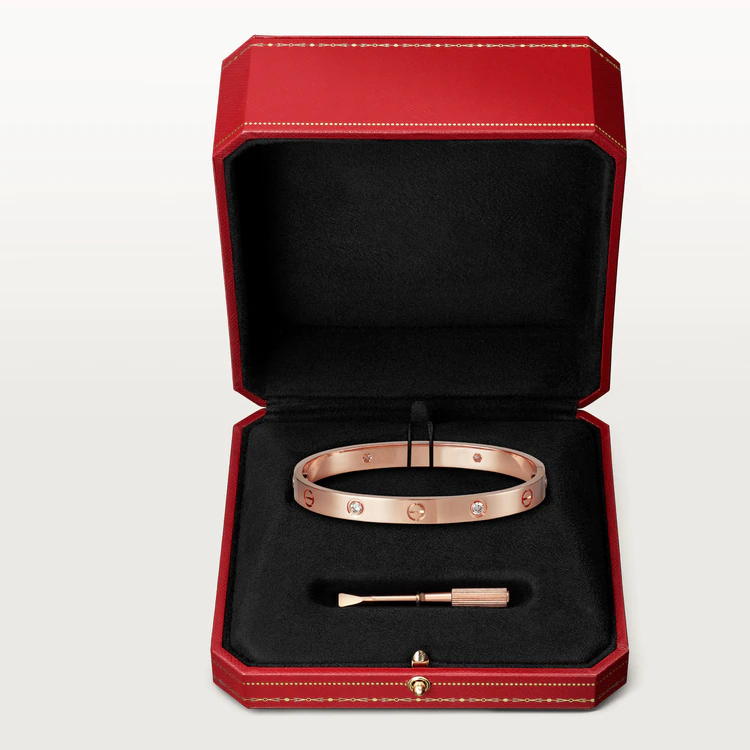 [✨ROSE✨]LOVE BRACELET 6.1MM 4 DIAMONDS