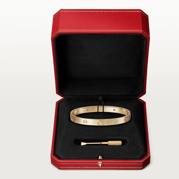 [✨ROSE✨]LOVE BRACELET 6.1MM 4 DIAMONDS
