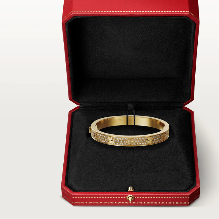 [✨ROSE✨]LOVE BRACELET 6.1MM DIAMOND-PAVED