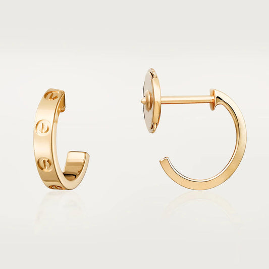 [✨ROSE✨]LOVE EARRINGS 2.65MM PINK GOLD