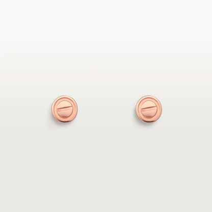 [✨ROSE✨]LOVE EARRINGS PINK GOLD 10MM