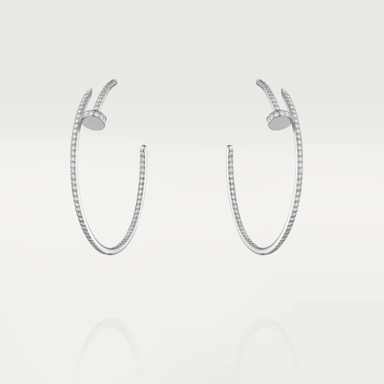 [✨ROSE✨]JUSTE EARRINGS FULL DIAMONDS 1.8MM