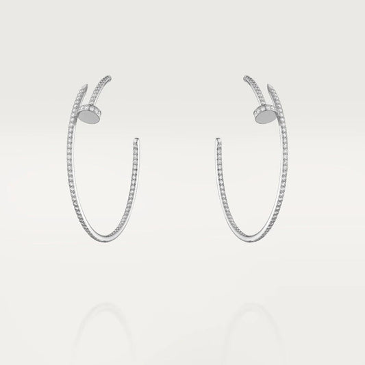 [✨ROSE✨]JUSTE EARRINGS FULL DIAMONDS 1.8MM