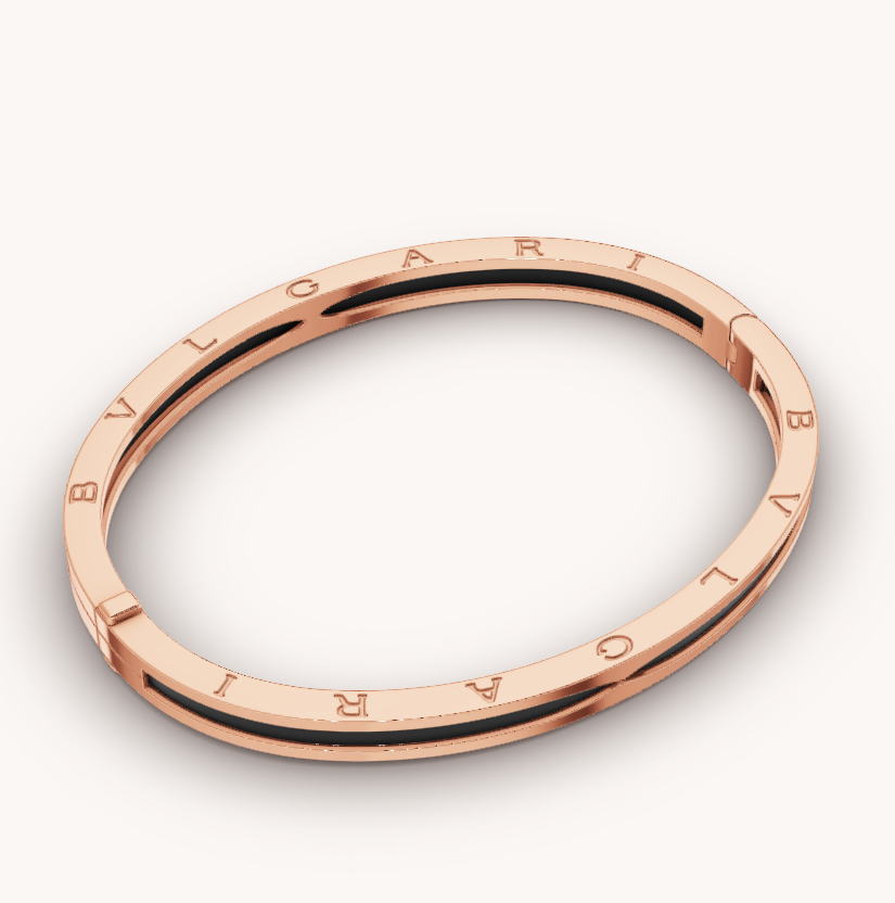 [✨ROSE✨]ZERO 1 PINK GOLD WITH BLACK CERAMIC BRACELET