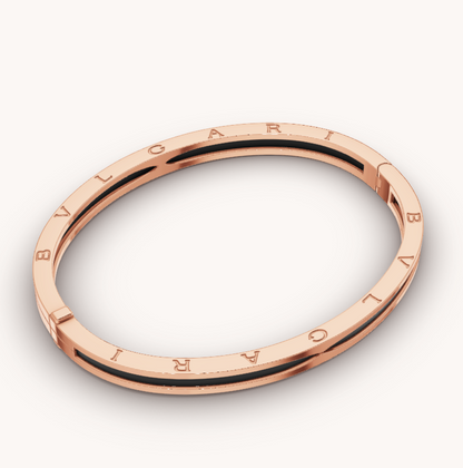 [✨ROSE✨]ZERO 1 PINK GOLD WITH BLACK CERAMIC BRACELET