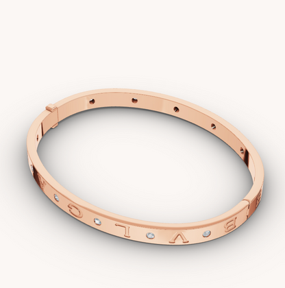 [✨ROSE✨]ZERO 1 PINK GOLD 12 DIAMONDS BRACELET