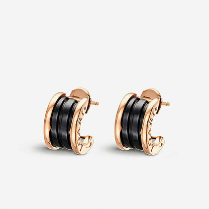 [✨ROSE✨]ZERO 1 PINK GOLD CERAMIC EARRINGS