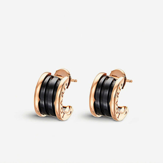 [✨ROSE✨]ZERO 1 PINK GOLD CERAMIC EARRINGS
