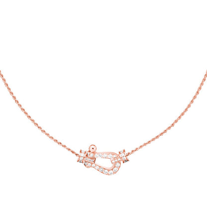 [✨ROSE✨]FORCE 10 PINK GOLD DIAMOND NECKLACE