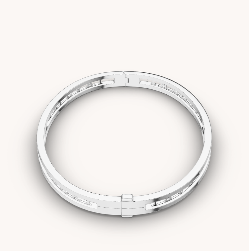 [✨ROSE✨]ZERO 1 SPIRAL LOGO SILVER BRACELET