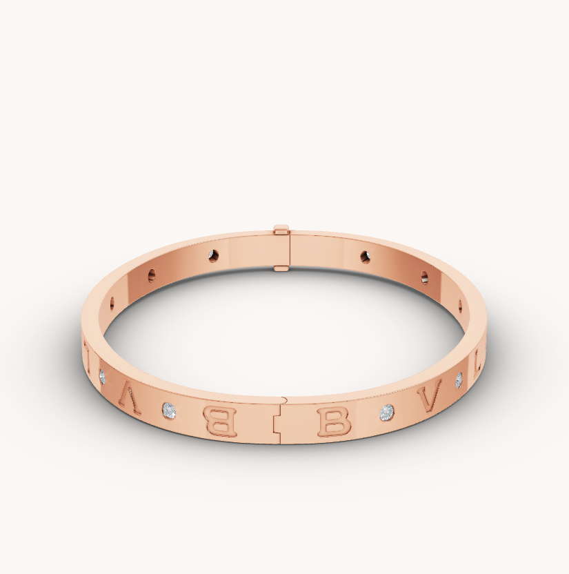 [✨ROSE✨]ZERO 1 PINK GOLD 12 DIAMONDS BRACELET