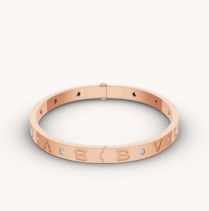 [✨ROSE✨]ZERO 1 PINK GOLD 12 DIAMONDS BRACELET