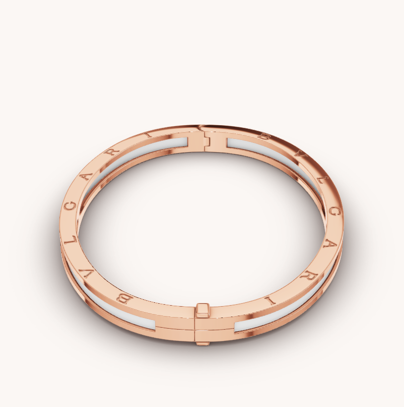 [✨ROSE✨]ZERO 1 PINK GOLD WITH WHITE CERAMIC BRACELET