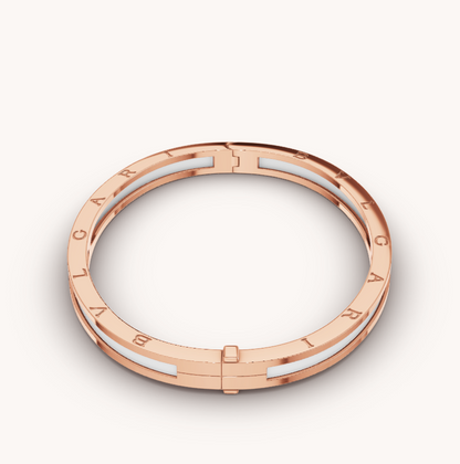 [✨ROSE✨]ZERO 1 PINK GOLD WITH WHITE CERAMIC BRACELET