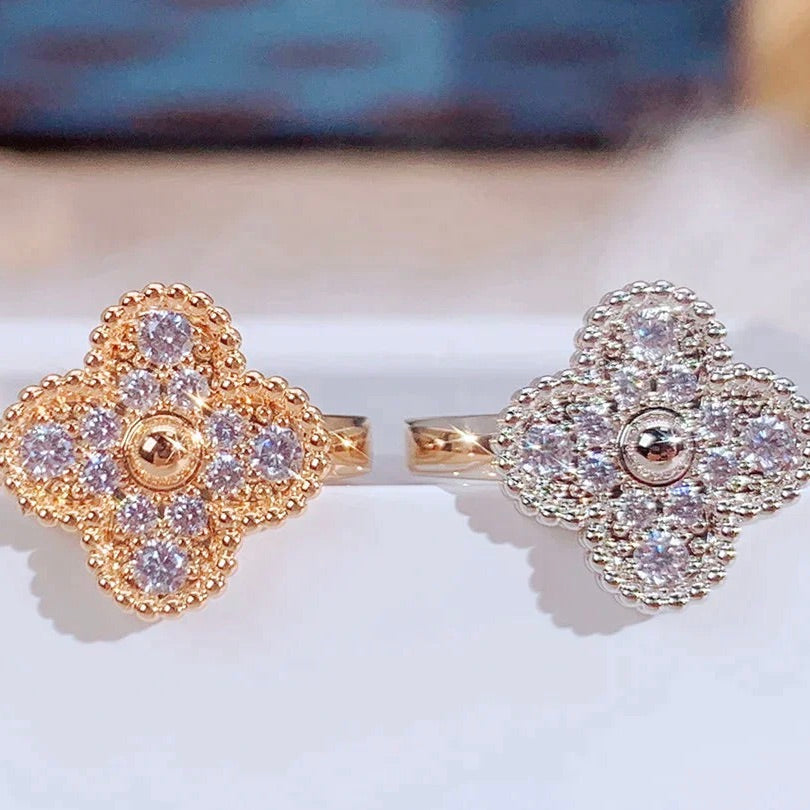 [✨ROSE✨]CLOVER DIAMOND RING