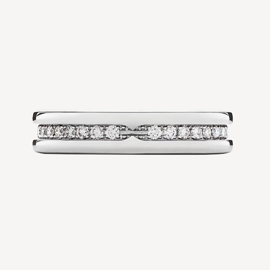 [✨ROSE✨]ZERO 1 ONE-BAND PAVED DIAMONDS ON THE SPIRAL RING