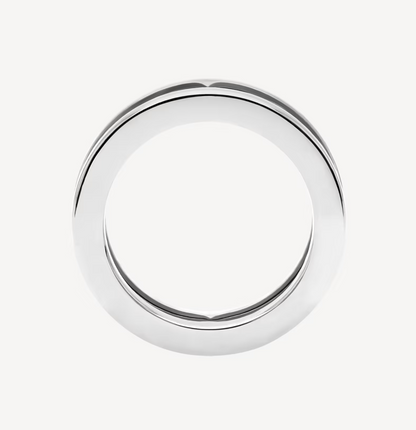 [✨ROSE✨]ZERO 1 ONE-BAND WITH OPENWORK LOGO SPIRAL RING