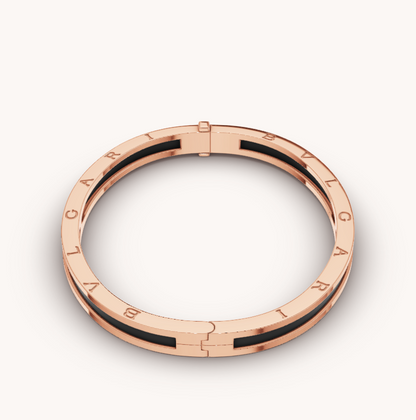 [✨ROSE✨]ZERO 1 PINK GOLD WITH BLACK CERAMIC BRACELET