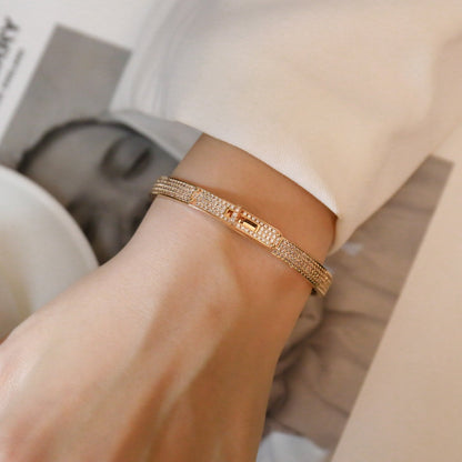 [✨ROSE✨]KELLY BRACELET DIAMOND PAVED