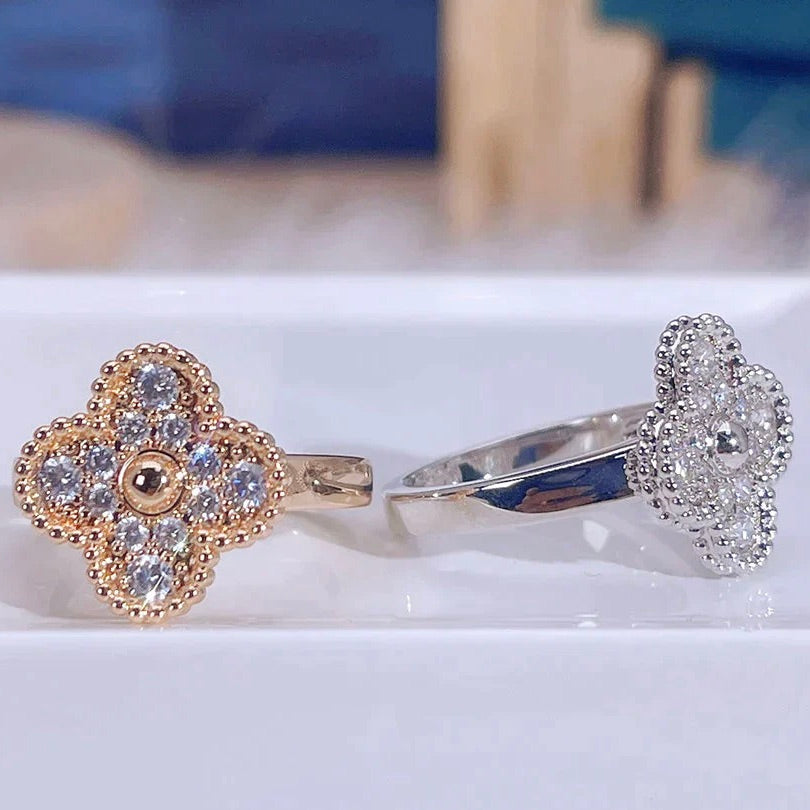 [✨ROSE✨]CLOVER DIAMOND RING