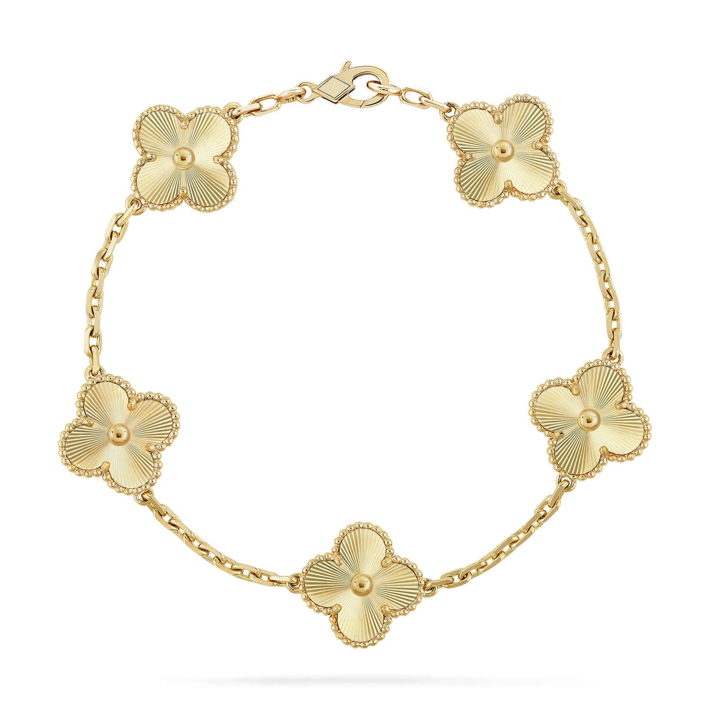 [✨ROSE✨]CLOVER 5 FLOWERS LASER BRACELET