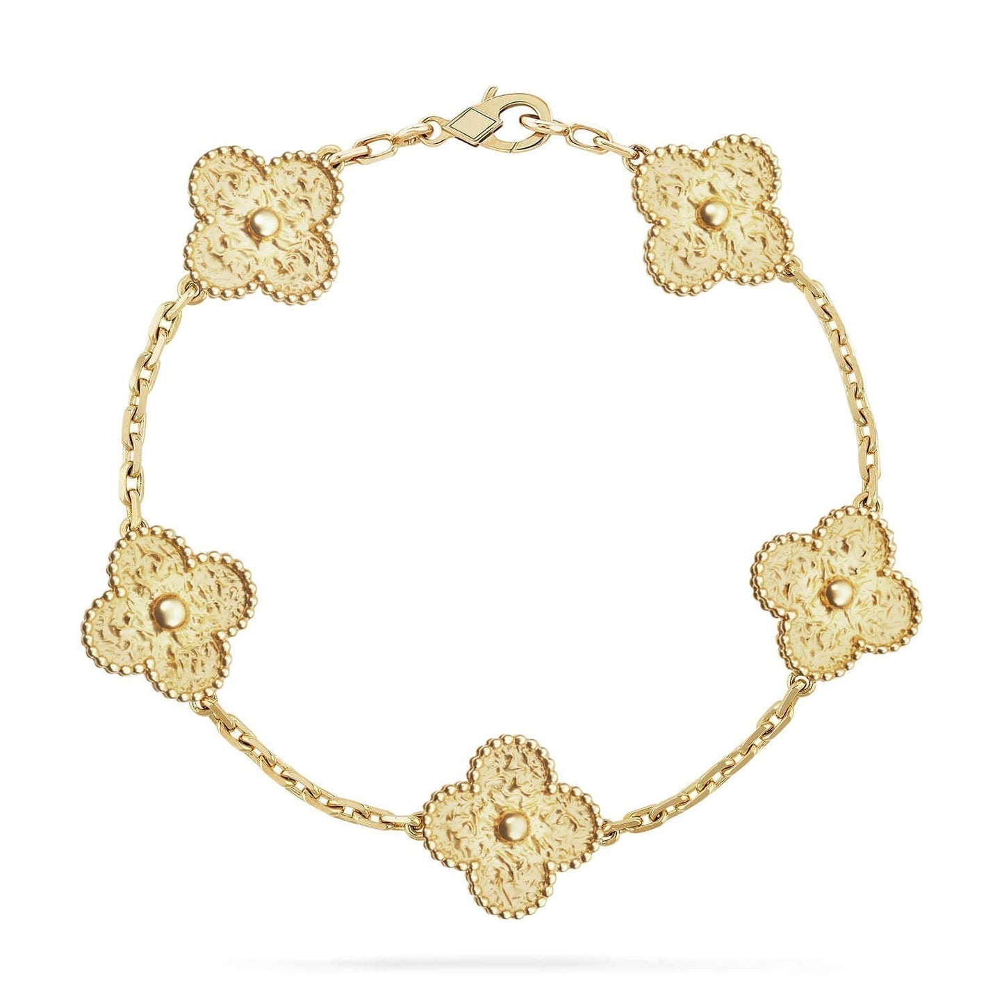 [✨ROSE✨]CLOVER 5 MOTIFS BRONZING BRACELET