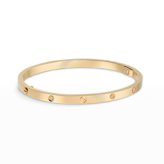 [✨ROSE✨]LOVE BRACELET 3.65MM 6 DIAMONDS