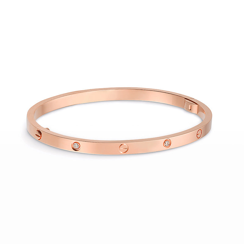 [✨ROSE✨]LOVE BRACELET 3.65MM 6 DIAMONDS