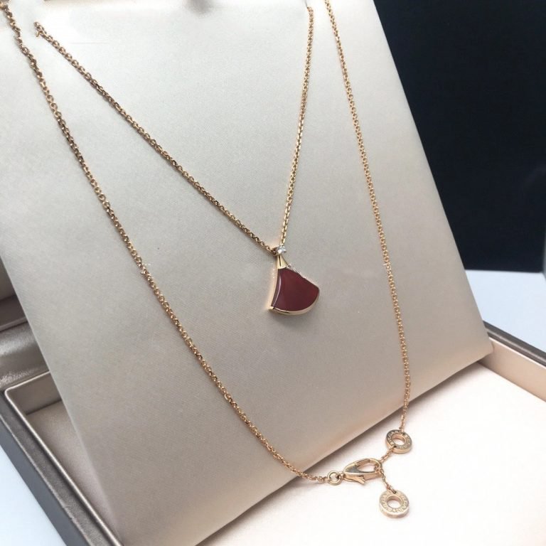 [✨ROSE✨]DREAM NECKLACE CARNELIAN 1 DIAMOND