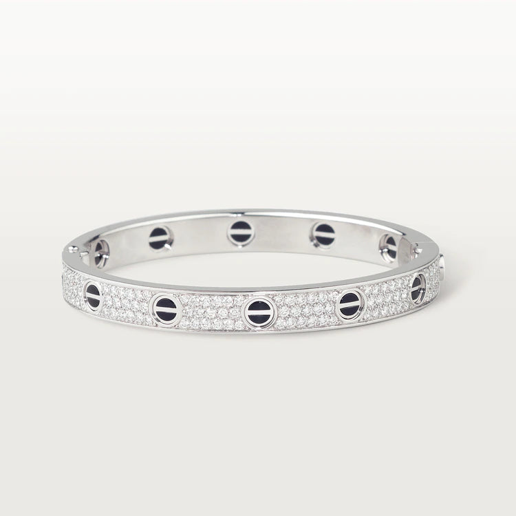 [✨ROSE✨]LOVE BRACELET 6.1MM DIAMOND-PAVED CERAMIC