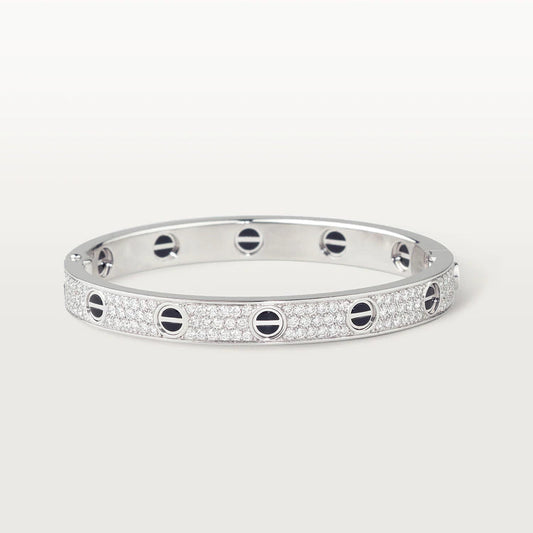 [✨ROSE✨]LOVE BRACELET 6.1MM DIAMOND-PAVED CERAMIC