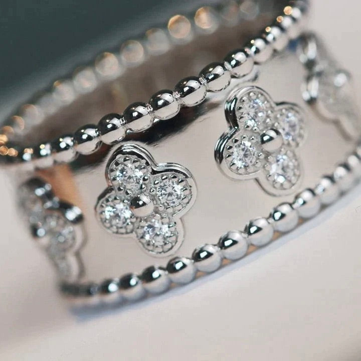 [✨ROSE✨]CLOVER KALEIDOSCOPE RING 10MM