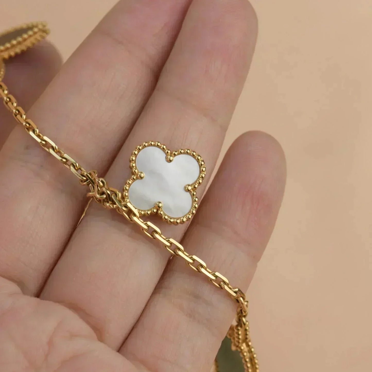 [✨ROSE✨]LUCKY SPRING 5 MOTIF GOLD BRACELET