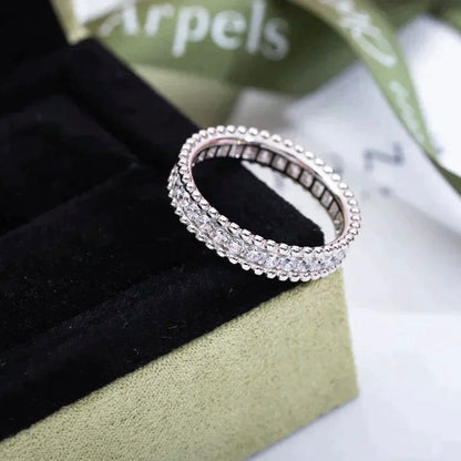 [✨ROSE✨]PERLEE DIAMOND SILVER RING