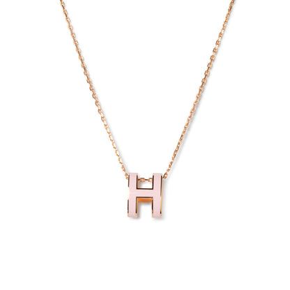 [✨ROSE✨]POP H PEDANT PINK GOLD