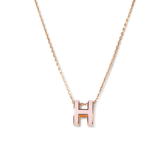 [✨ROSE✨]POP H PEDANT PINK GOLD