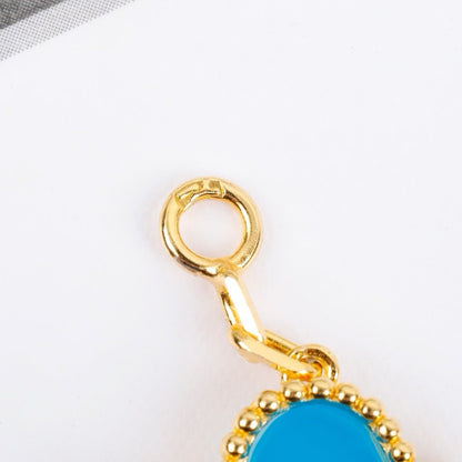 [✨ROSE✨]CLOVER 5 MOTIFS TURQUOISE BRACELET