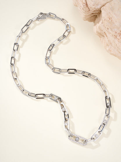 [✨ROSE✨]MK NEW SLIDING DIAMOND NECKLACE