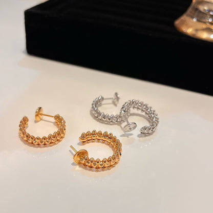 [✨ROSE✨]CLASH SMALL HOOP EARRINGS