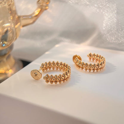 [✨ROSE✨]CLASH SMALL HOOP EARRINGS