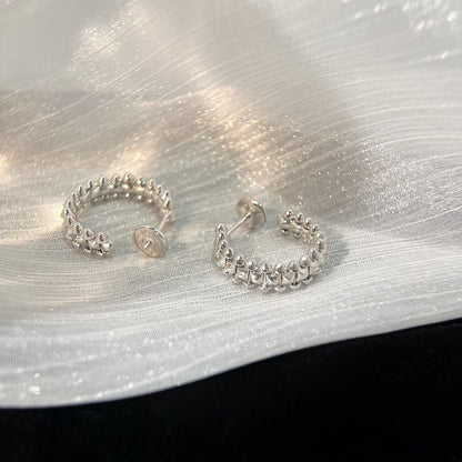 [✨ROSE✨]CLASH SMALL HOOP EARRINGS