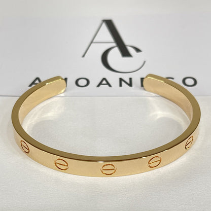 [✨ROSE✨]LOVE BRACELET 6.1MM OPEN CUFF