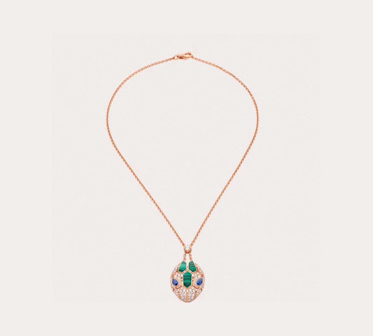 [✨ROSE✨ ]HAUTE COUTURE GOLDEN SERPENT HEAD NECKLACE