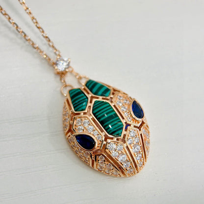[✨ROSE✨ ]HAUTE COUTURE GOLDEN SERPENT HEAD NECKLACE