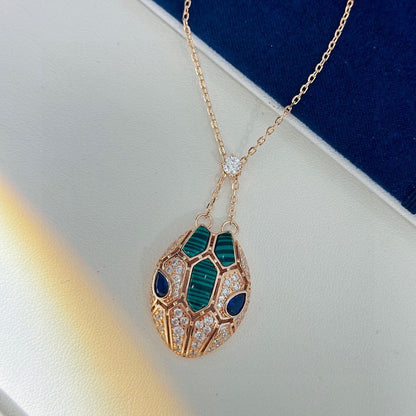 [✨ROSE✨ ]HAUTE COUTURE GOLDEN SERPENT HEAD NECKLACE