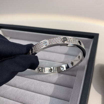 [✨ROSE✨]LOVE BRACELET 6.1MM DIAMOND-PAVED CERAMIC