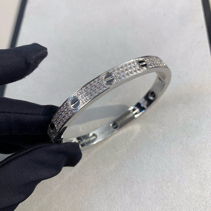 [✨ROSE✨]LOVE BRACELET 6.1MM DIAMOND-PAVED CERAMIC