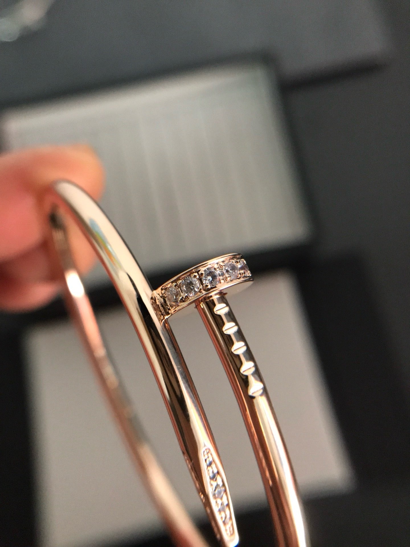 [✨ROSE✨]JUSTE BRACELET 3.5MM DIAMONDS
