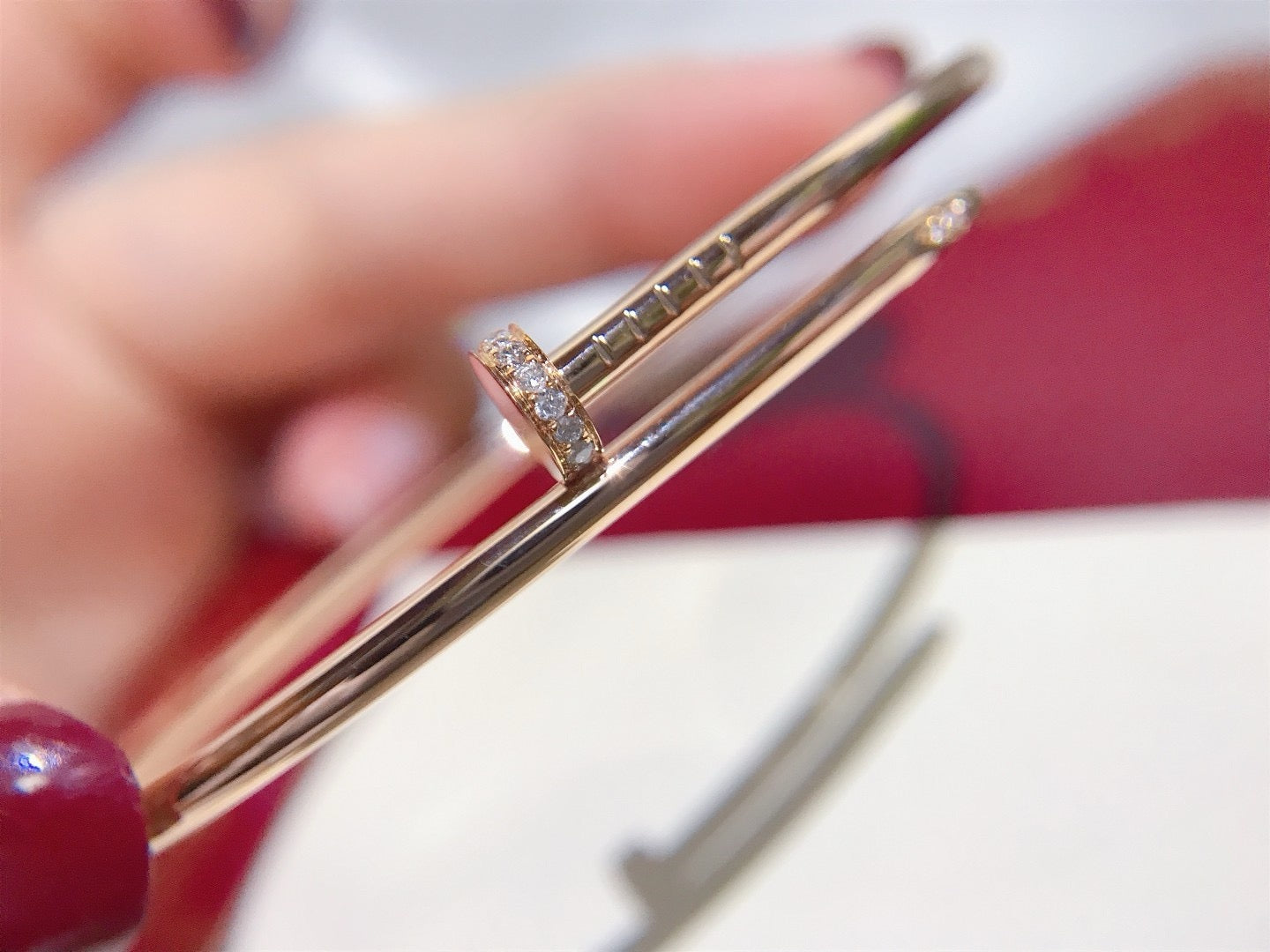 [✨ROSE✨]JUSTE BRACELET 2.5MM DIAMONDS