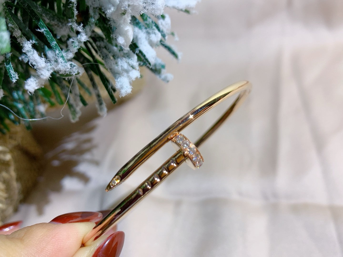 [✨ROSE✨]JUSTE BRACELET 2.5MM DIAMONDS